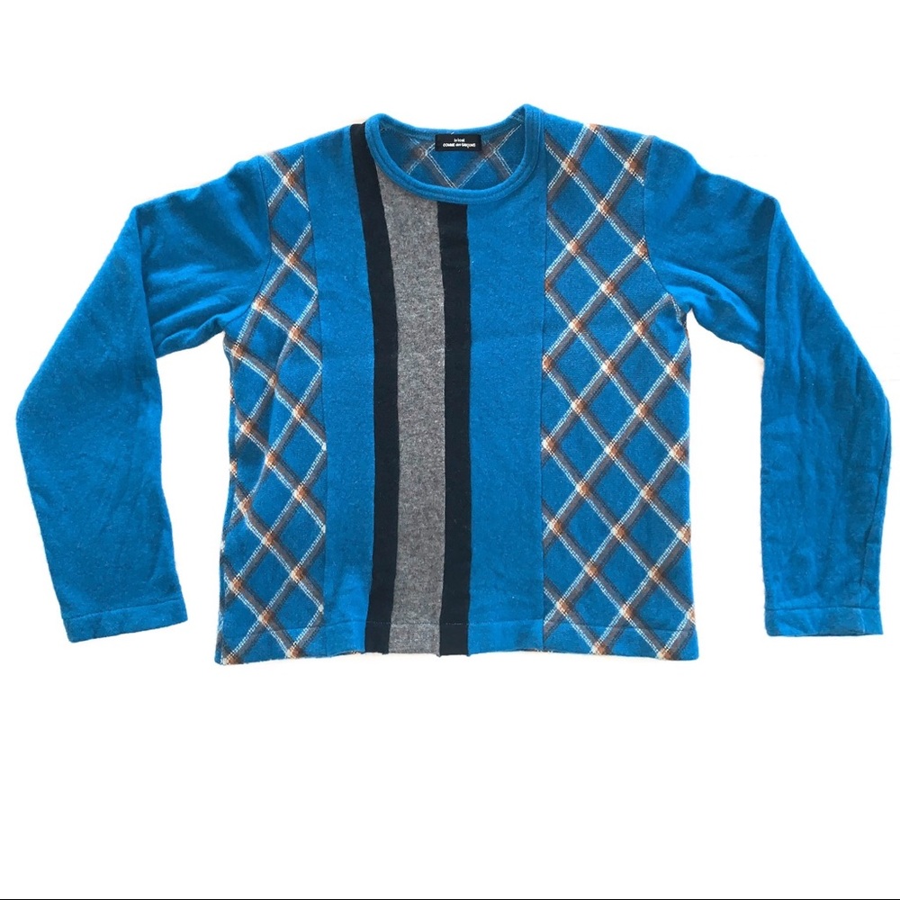 Comme des garcons vintage patchwork stripe top in excellent condition